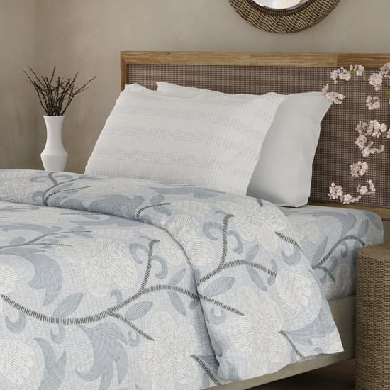 BOUTIQUE LIVING Valatia Cotton 200TC Floral Print 2Pcs Single Bedsheet Set