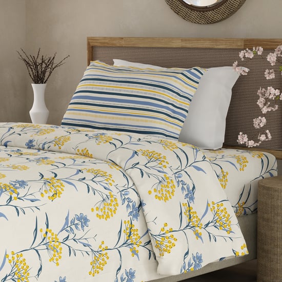 BOUTIQUE LIVING Valatia Cotton 200TC Floral Print 2Pcs Single Bedsheet Set