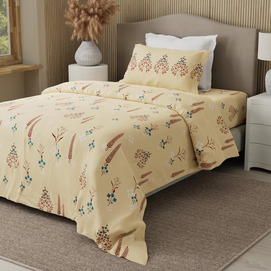 BOUTIQUE LIVING Valatia Karigiri Cotton 200TC Ethnic Print 2Pcs Single Bedsheet Set