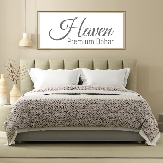 BOUTIQUE LIVING Haven Cotton Floral Print Reversible Double Dohar