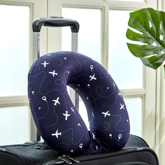 Granet Travel Aero Memory Foam Printed U-Neck Pillow