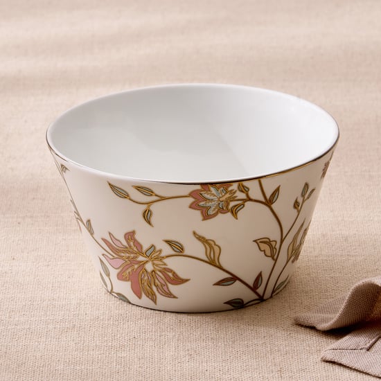 Midas Emily Bone China Floral Print Bowl - 470ml