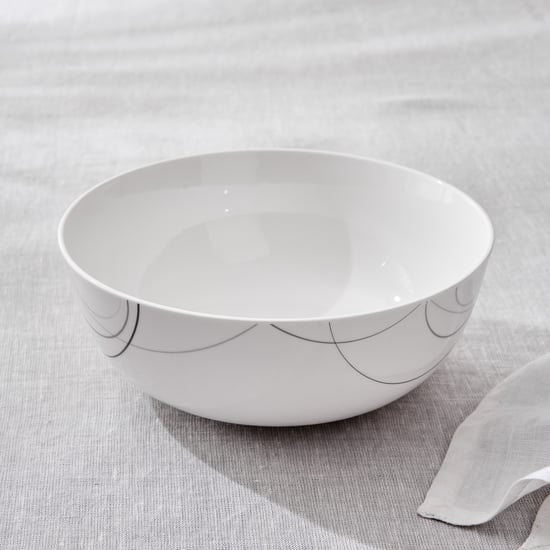 Lucas Linio Bone China Printed Serving Bowl - 1.2L