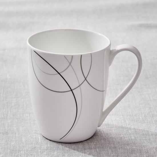 Lucas Linio Oxford Bone China Printed Milk Mug - 340ml
