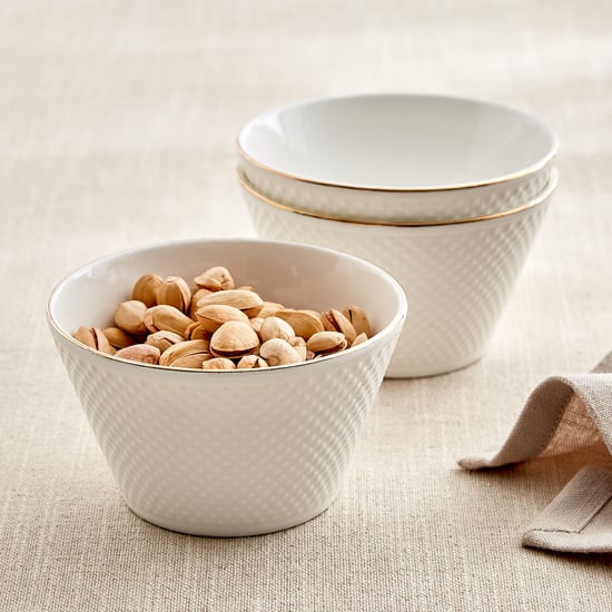 Zura Blanc Set of 3 Bone China Serving Bowl - 320ml