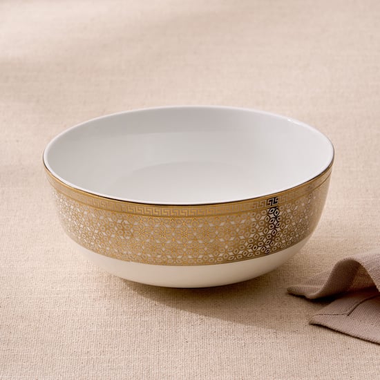 Midas Classic Bone China Printed Cereal Bowl - 600ml