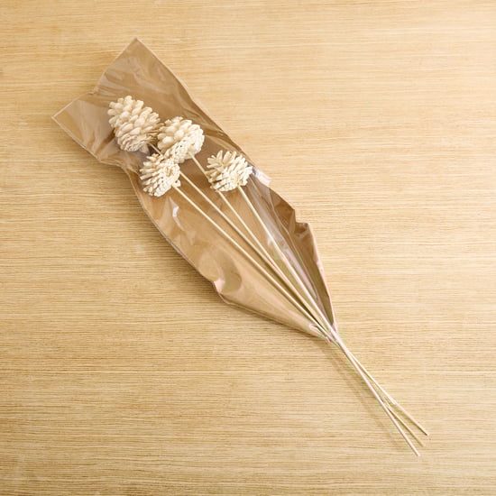 Lets Garden Nest Set of 4 Artificial Pine Fruit Stem Sticks - 54cm