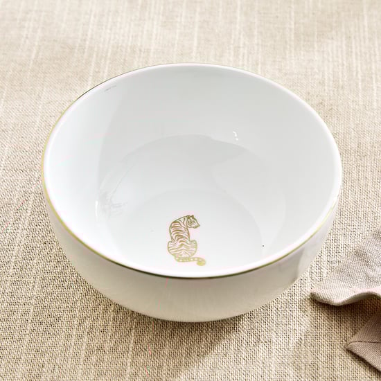 Monara Tiger Bone China Printed Cereal Bowl - 600ml