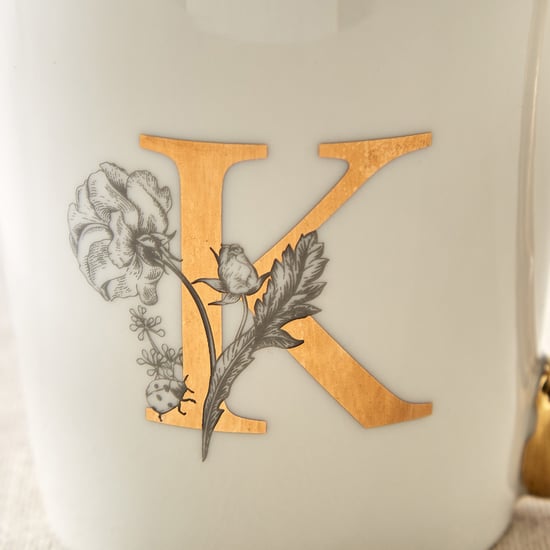 Alphaa Bone China Embossed Coffee Mug - 350ml