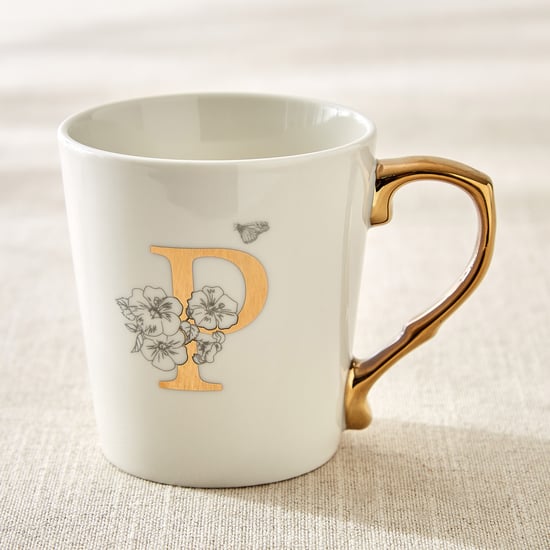 Alphaa Bone China Printed Coffee Mug - 350ml