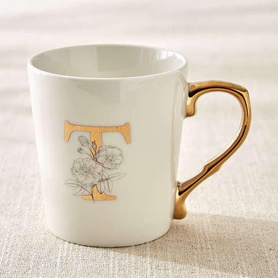 Alphaa Bone China Printed Coffee Mug - 350ml