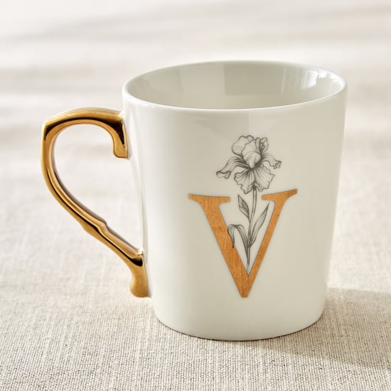 Alphaa Bone China Printed Coffee Mug - 350ml