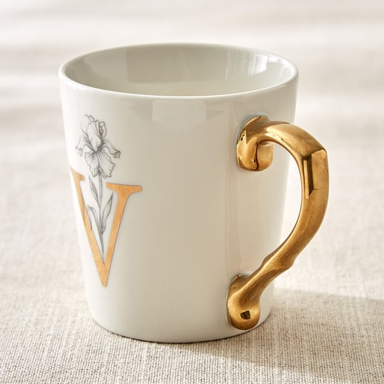 Alphaa Bone China Printed Coffee Mug - 350ml