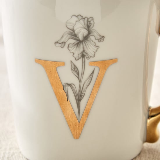 Alphaa Bone China Printed Coffee Mug - 350ml