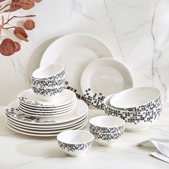 Pristine Geo 20Pcs Porcelain Dinner Set