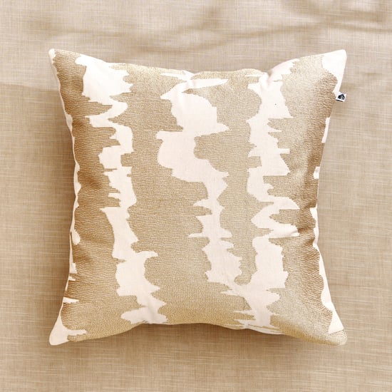 Glimmer Luxe Caden Zari Embroidered Cushion Cover - 40x40cm