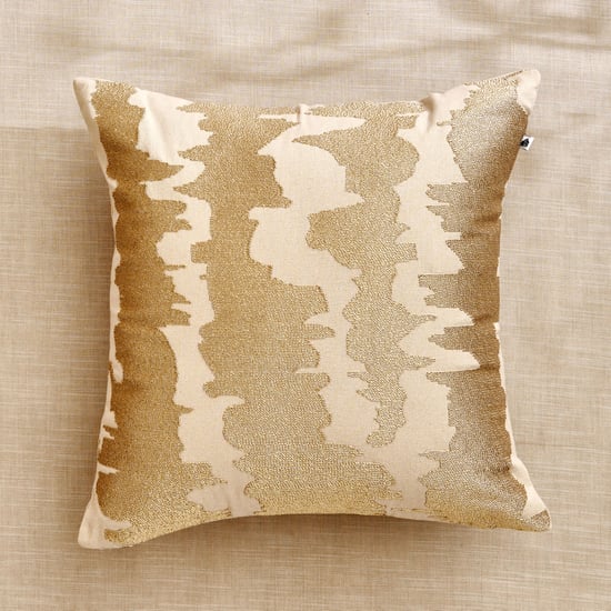 Glimmer Dusk Caden Zari Embroidered Cushion Cover - 40x40cm