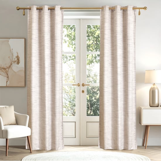 Drift Melange Set of 2 Blackout Door Curtains - 9ft