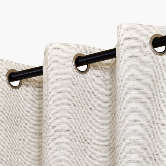Drift Melange Set of 2 Jacquard Blackout Window Curtains - 5ft