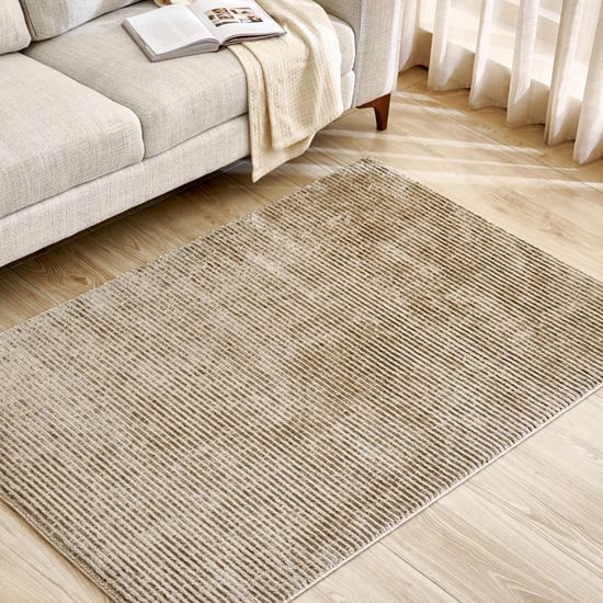 Quartz Striped Carpet with Canvas Backing - 180x120cm