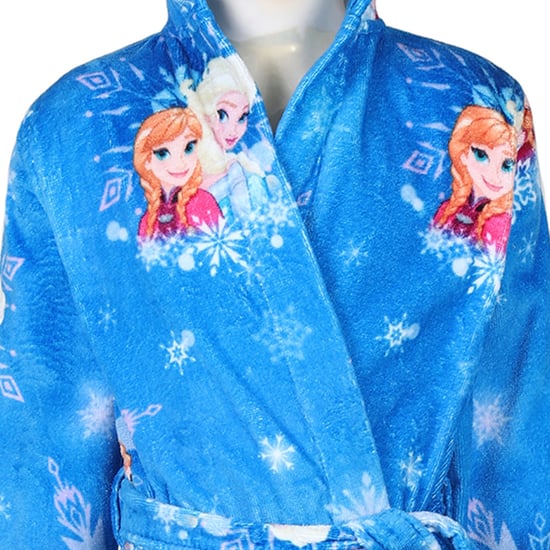 SPACES Kids Cotton Frozen Print Bath Robe - S