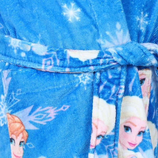 SPACES Kids Cotton Frozen Print Bath Robe - S
