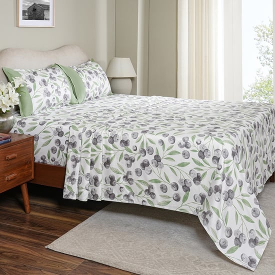 MASPAR Sensory Bloom Cotton 200TC Printed 2Pcs Single Bedsheet Set