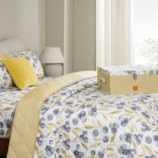 MASPAR Sensory Bloom Cotton 6Pcs Printed Double Bed-In-A-Bag Set