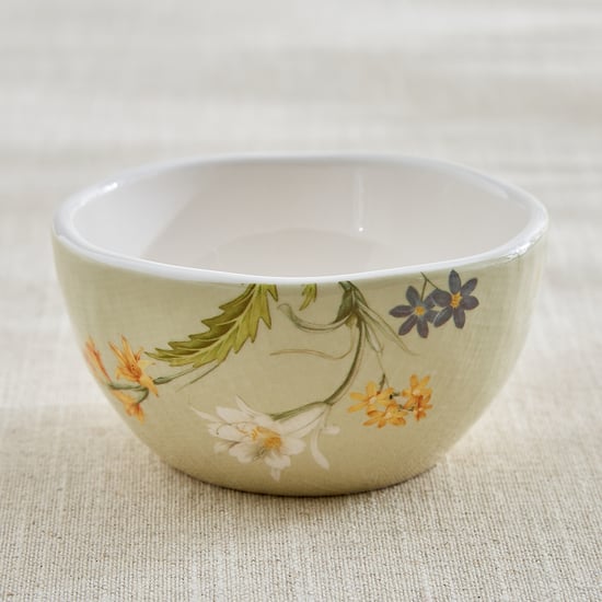 Alora Windflower Ironstone Floral Print Katori - 350ml