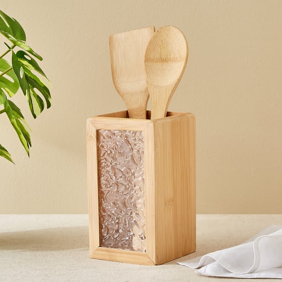 Zyra Vista Bamboo Utensils Holder