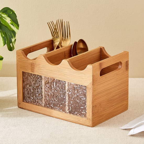 Zyra Vista Bamboo Cutlery Holder