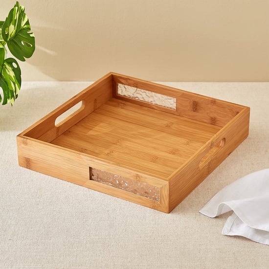 Zyra Vista Bamboo Serving Tray - 30x30x6cm