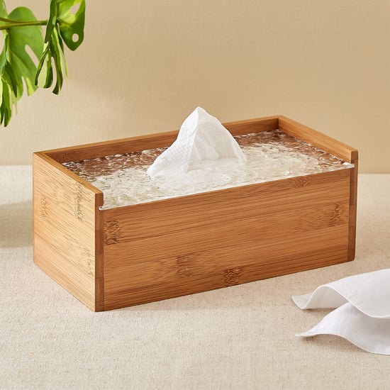 Zyra Vista Bamboo Tissue Box - 25x13x8.5cm