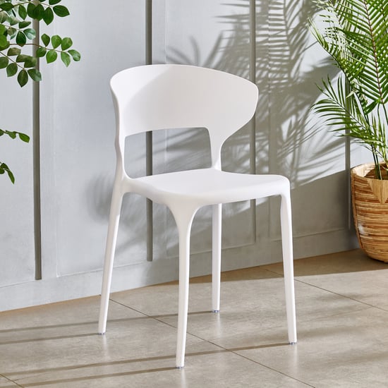 Capri NXT Polypropylene Cafe Chair - White