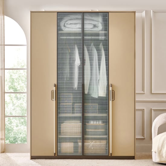 Clair De Lune 4-Door Wardrobe - Beige