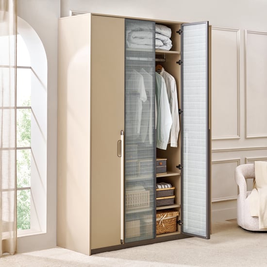 Clair De Lune 4-Door Wardrobe - Beige