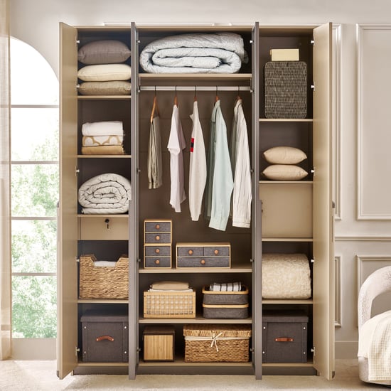 Clair De Lune 4-Door Wardrobe - Beige