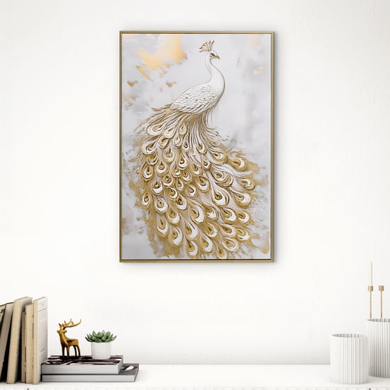 Artistry Quanto Canvas Peacock Picture Frame - 40x60cm