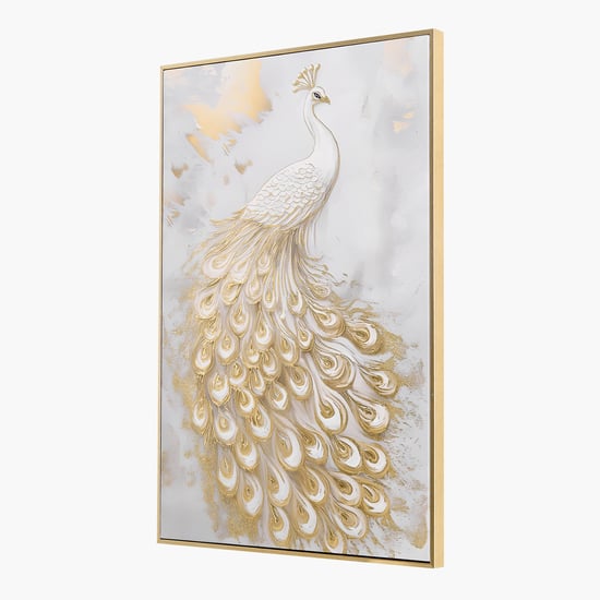 Artistry Quanto Canvas Peacock Picture Frame - 40x60cm