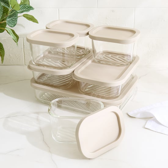Vault Trove Set of 7 Borosilicate Glass Storage Containers