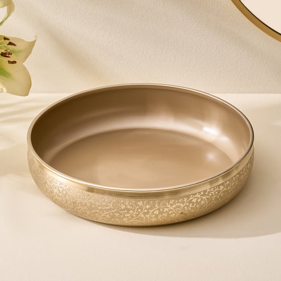 Austin Metal Etched Decorative Bowl - Large