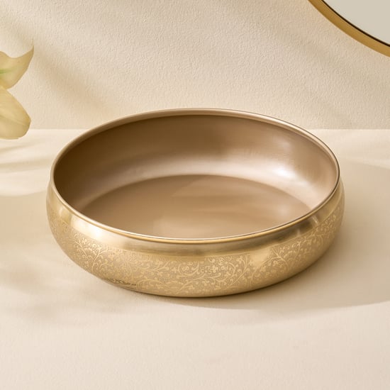 Austin Metal Etched Decorative Bowl - Medium