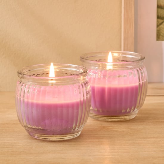 Fragrance Bulk Set of 2 Lavender Scented Jar Candles