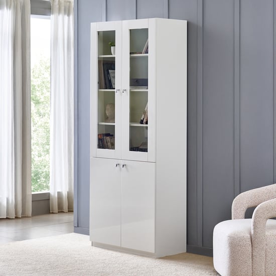 Astra 2-Door Book Cabinet - White