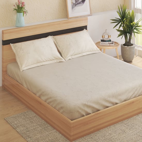 Alchemy Harper Cotton 180TC Printed 3Pcs Super King Bedsheet Set