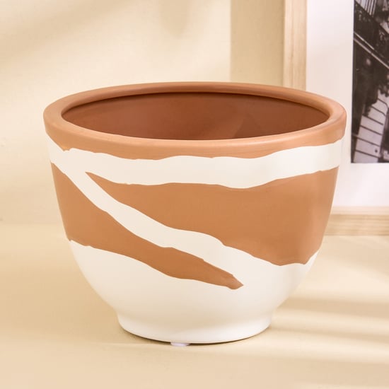Monalisa Gifts Brush Strokes Ceramic Planter
