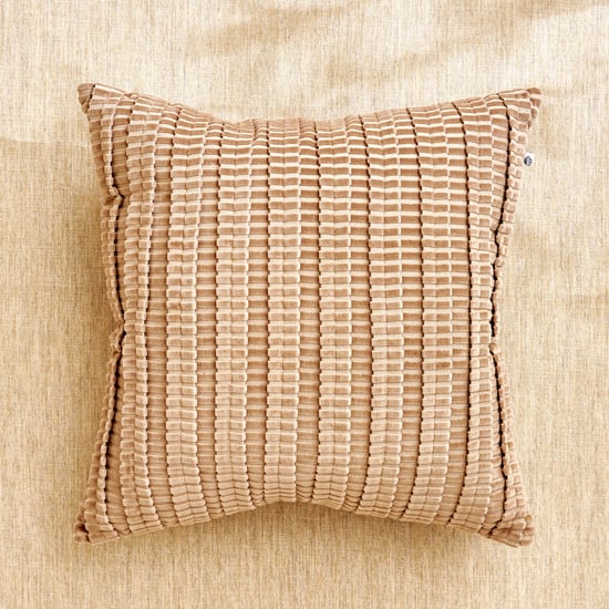 Glimmer Mero Velvet Patterned Filled Cushion - 43x43cm