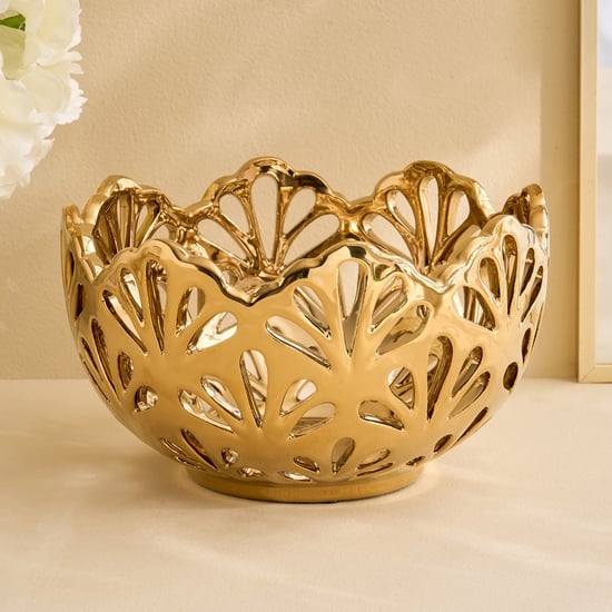 Stellar Celestial Melo Ceramic Perforated Decorative Bowl