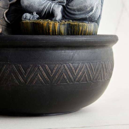 Alpine Modern Polyresin Ganesha Water Fountain - 25.5x41cm