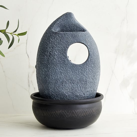 Alpine Modern Polyresin Ganesha Water Fountain - 25.5x41cm